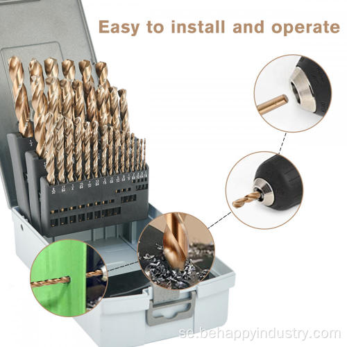 Metric HSS M42 Cobalt Twist Drill Bits Set